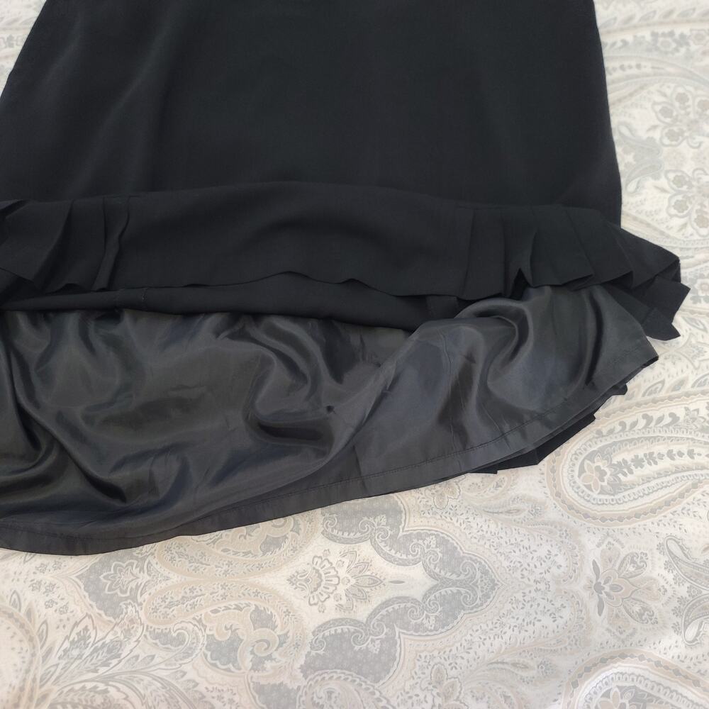 Worthington pleat trim skirt black Size 22w Office siren Corpcore Dark Feminine - Picture 6 of 10